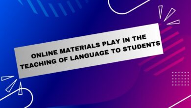 Online Materials Play in the Teaching of Language to Students